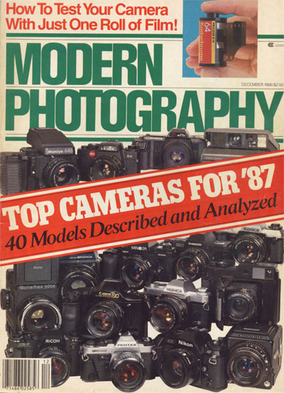 modern photography magazine december 1986 Nikon prices from 25 years ago