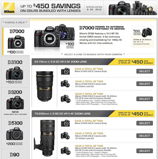 Nikon instant rebates August The current Nikon US instant rebate program will expire on August 25th
