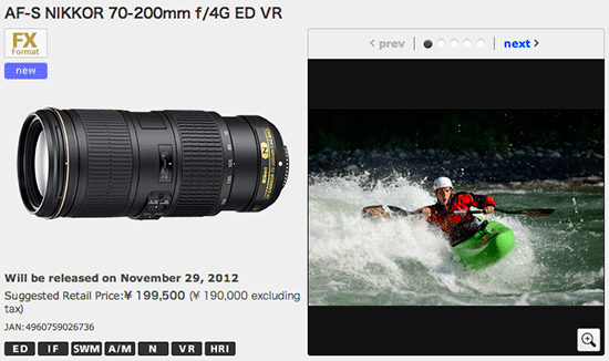 Nikkor 70 200mm f4 lens release date Nikkor 70 200mm f/4 and 18.5mm f/1.8 lenses to start shipping next week