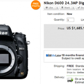 Permalink to New Nikon D600 for $1,685.99 Cheap-Nikon-D600-on-eBay