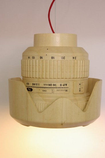 Giant wooden Nikkor lens lamp (4)
