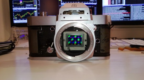 Nikon Nikkormat with Sony NEX-5N digital guts
