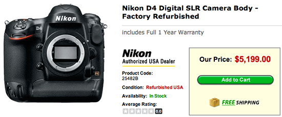 Refurbished-Nikon-D4