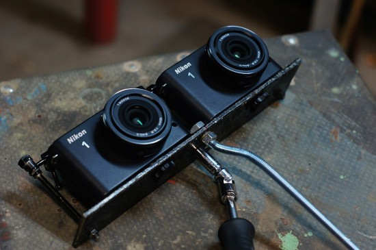 Nikon 1 J1 3D rig (2)