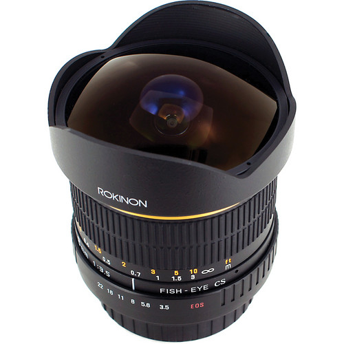 Rokinon 8mm ultra wide angle f3.5 fisheye lens for Nikon F mount