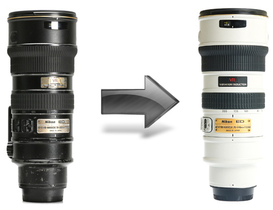 Old-Nikkor-lenses-restored-and-painted-white