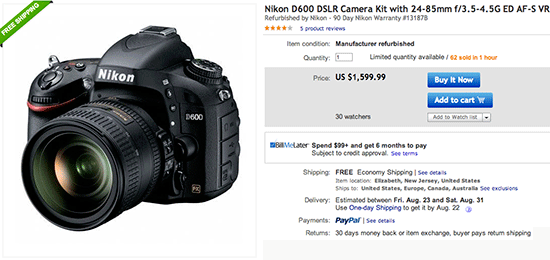 Nikon-D600-refurbished-kit-sale