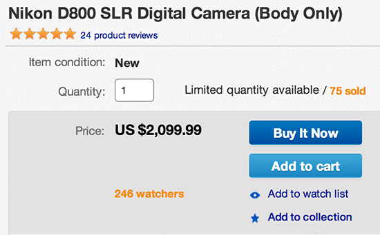 Nikon-D800-grey-market-sale