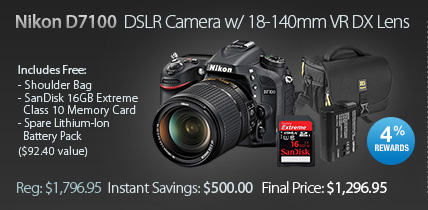 Nikon D7100 camera kit sale discount