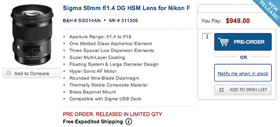 Sigma-50mm-f1.4-DG-HSM-Art-lens-for-Nikon-mount-now-shipping