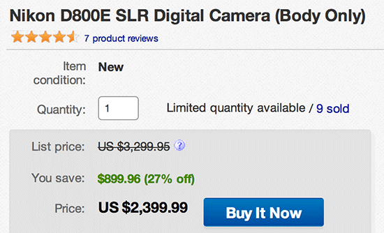 Nikon-D800E-camera-on-sale