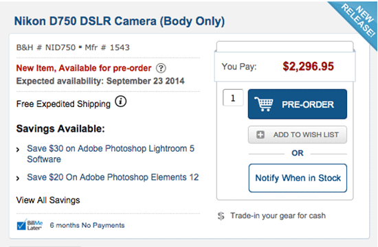 Nikon-D750-shipping-date