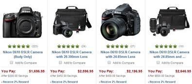 Nikon D610 sale