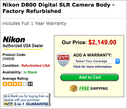 Refurbished-Nikon-D800-camera