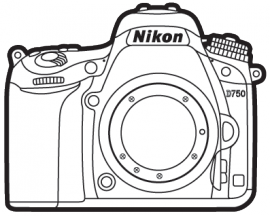 Nikon-D750-DSLR-camera-lineart