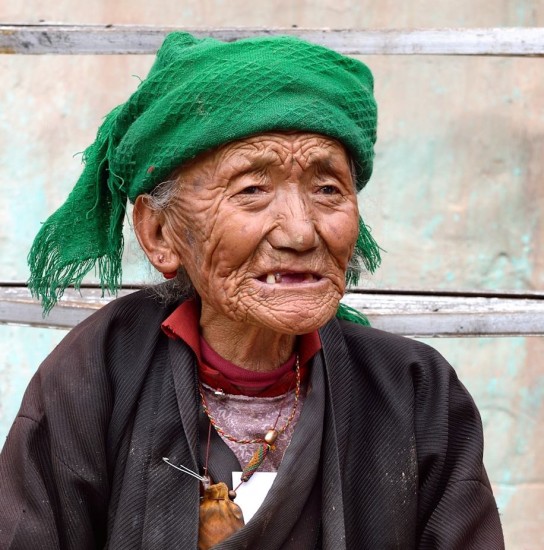 old Tibetan grandmother