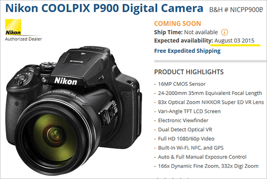 Nikon-Coolpix-P900-camera-availability