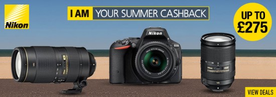 Nikon UK summer cashback offers