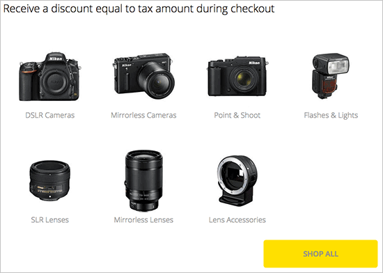 Nikon-sales-tax-promo
