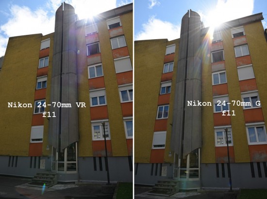Comparison between Nikon AF-S 24-70mm f2.8G and Nikon AF-S 24-70mm f2.8VR
