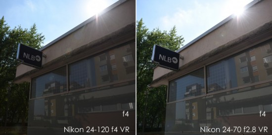 Nikon 24-120mm f:4G ED VR vs 24-70mm f:2.8E ED VR lens