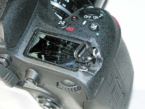 Damaged Nikon D610 camera