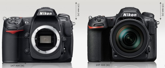 Nikon-D300s-vs.-D500-size-comparison