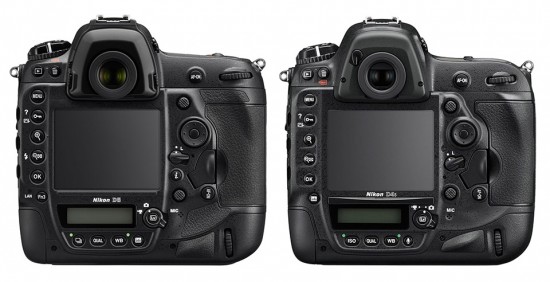Nikon D5 vs. D4s specifications comparison 2