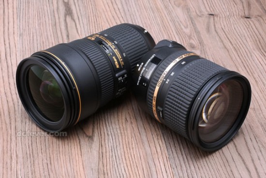Tamron SP 24-70mm f:2.8 DI VC USD vs Nikon 24-70mm f:2.8E ED VR lens comparison