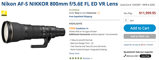 Used-Nikon-AF-S-Nikkor-800mm-f5.6E-FL-ED-VR-lens