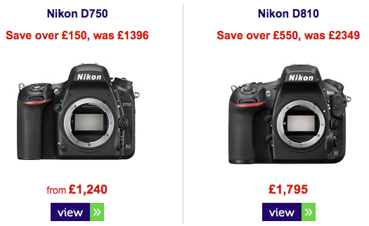 Nikon-D750-D810-camera-discounts-UK