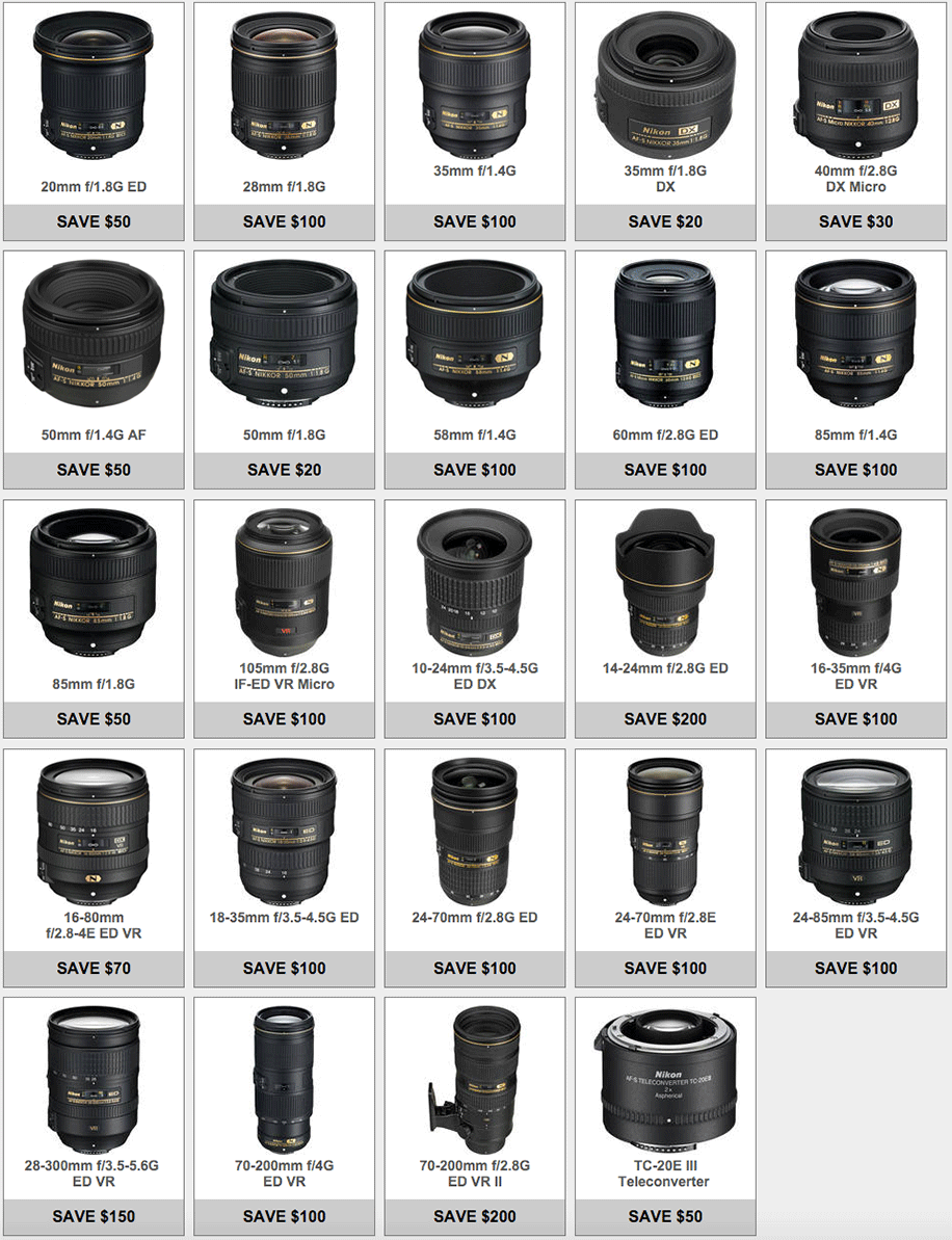 Nikon-lens-only-savings-rebates-March-2016