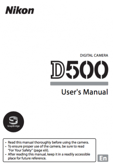 Nikon-D500-users-manual-download
