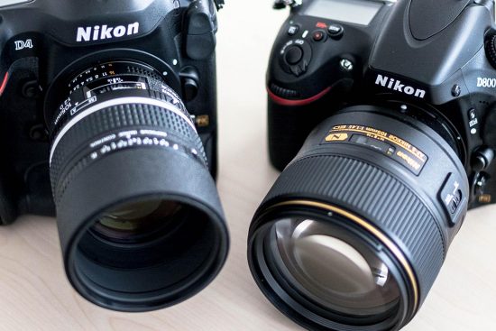 Nikon Nikkor AF-S 105mm f:1.4E ED vs DC-Nikkor AF 105mm f:2D lens comparison