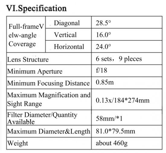 yongnuo-yn-85mm-f1-8-lens-specifications