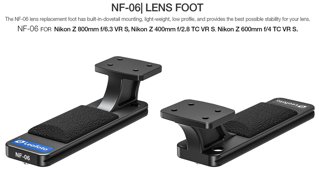 LCF-22: Lens Foot for Nikon Lens