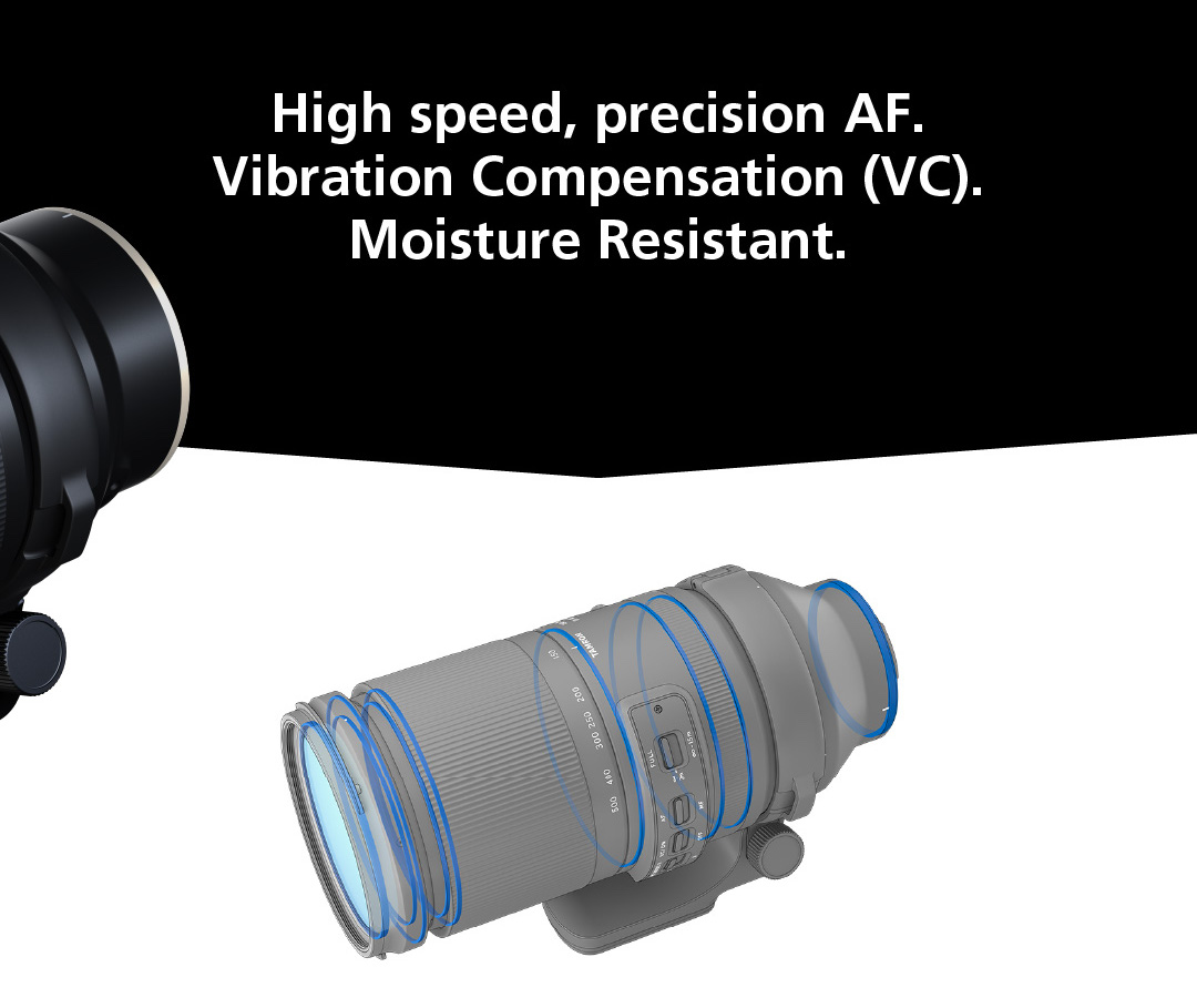 Tamron 150-500mm f/5-6.7 DI III VC VXD lens for Nikon Z Tamron 150-500mm f/5-6.7 DI III VC VXD lens for Nikon Z