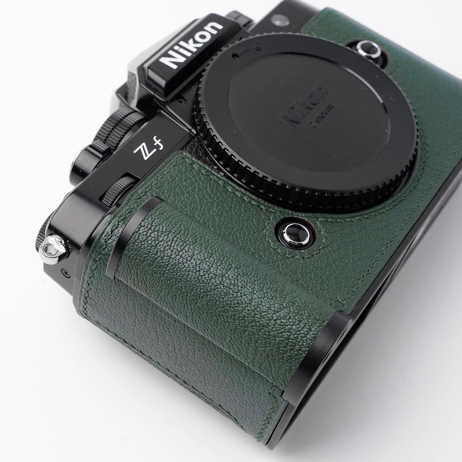 Genuine Real Leather Half Camera Case Bag Cover for Nikon Z8