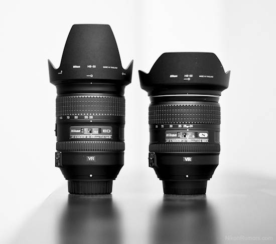 Nikon 24-120mm ED VR vs. Nikon 28-300mm f/3.5-5.6 ED VR hands-on - Nikon Rumors