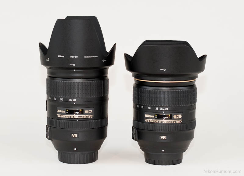 Nikon 24-120mm f/4G ED VR vs. Nikon 28-300mm f/3.5-5.6 ED VR hands