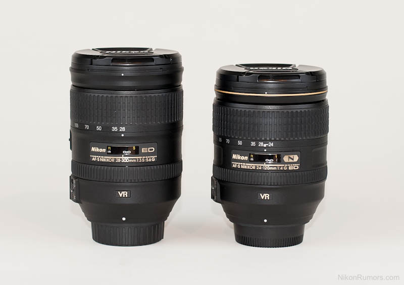 Nikon 24-120mm ED VR vs. Nikon 28-300mm f/3.5-5.6 ED VR hands-on - Nikon Rumors