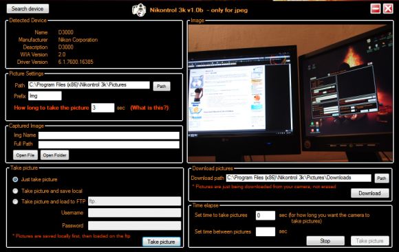 digicamcontrol nikon d3000