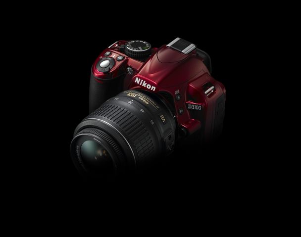 nikon camera red