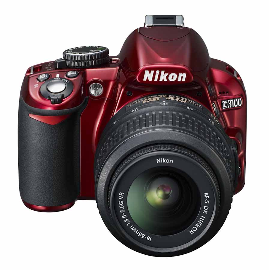 nikon red colour camera