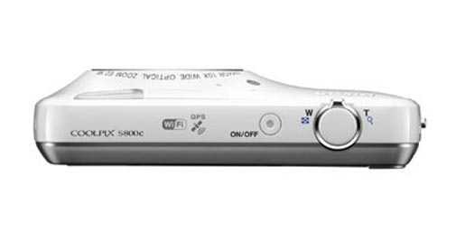 Nikon Coolpix 800c Android camera in white
