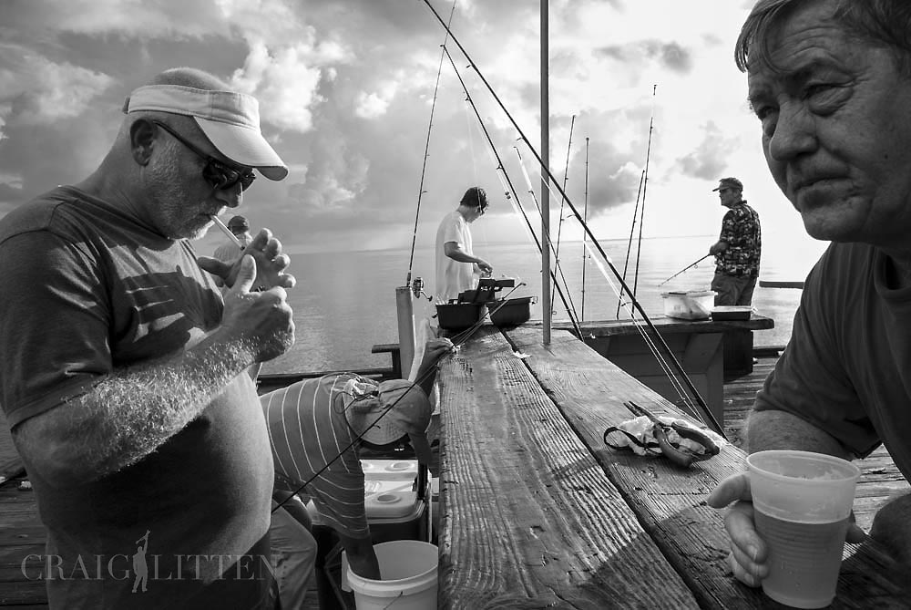 Craig Litten documents the the old city pier on Anna Maria Island