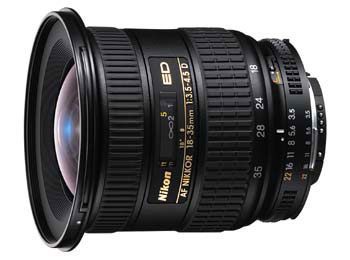 Nikon 18-35mm f3.5-4.5D ED lens