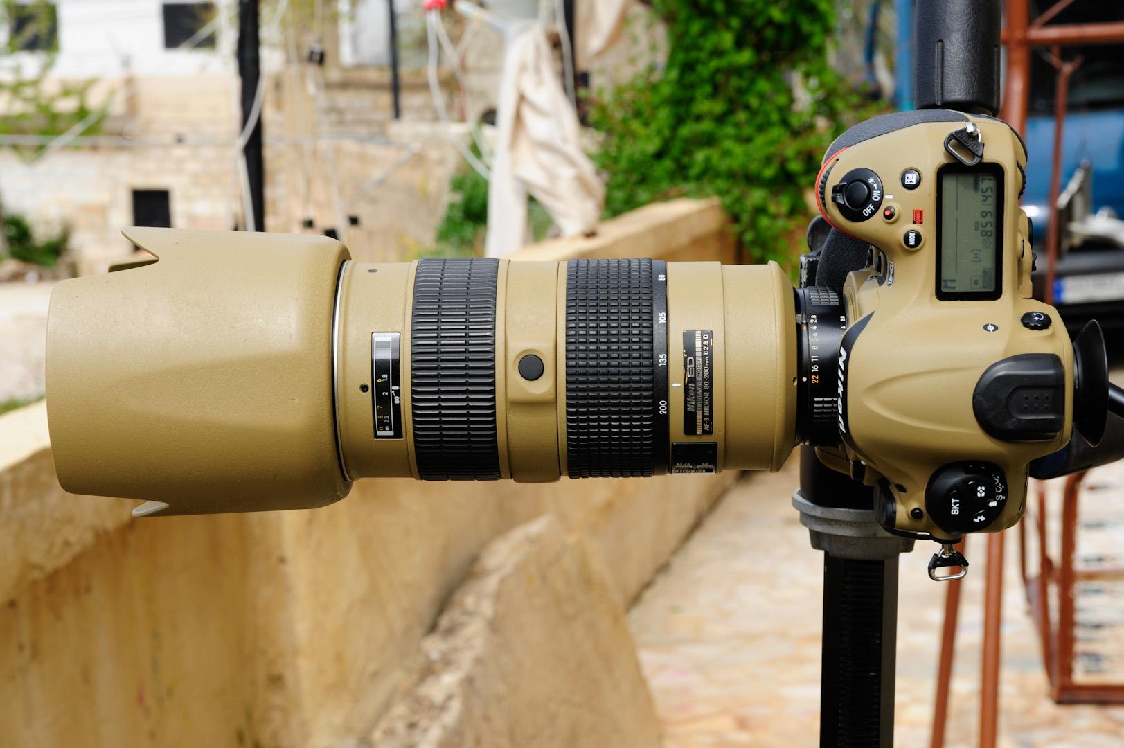 Military grade "Desert Mirage Lizard" painted Nikon gear - Nikon Rumors