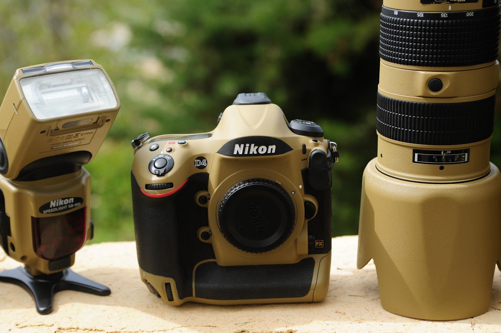 Military grade "Desert Mirage Lizard" painted Nikon gear - Nikon Rumors