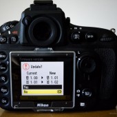 Nikon D800 firmware update